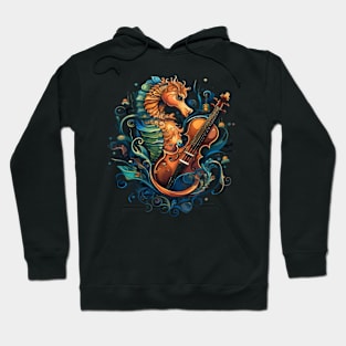 Seahorse Playing Violin Hoodie